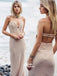 Sweetheart Lace Top Floor Length Open Back Sheath Beach Long Prom Dresses, WG594