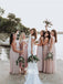 Blush-pink Multiple Types A-line Chiffon Party Gowns Wedding Bridesmaid Dresses, WGM040
