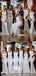 Simple Chic White Spaghetti Straps Sexy Mermaid Long Bridesmaid Dresses, WGM081