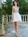 Princess Style Straps Rhinestone Short/Mini Chiffon Homecoming Dresses, WGP020