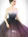 Off Shoulder Ombre Ball Gown Long Evening Prom Dresses, Evening Party Prom Dresses, WGP082