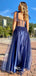 Sweetheart Lace-up Straps See Through A-line Tulle Sparkly Evening Gowns Prom Dresses , WGP159