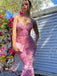 Sparkly Pink Sequins Sweetheart Mermaid Sexy Evening Gowns Prom Dresses , WGP160