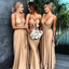 Mismatched Charming Popular Simple Cheap Long Wedding Bridesmaid Dresses, YPS117