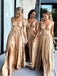 Mismatched Charming Popular Simple Cheap Long Wedding Bridesmaid Dresses, YPS117