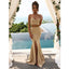 Elegant Two Pieces Sexy Cheap Sweetheart Mermaid Long Bridesmaid Dresses, WG465