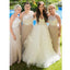 Halter Formal Cheap Simple A-line Long Bridesmaid Dresses for Wedding, PD0156