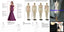 Multiple Types Soft Satin Yellow Sheath Tea-length Wedding Guest Bridesmaid Dresses, WGM061