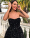 Charming Sweetheart Black Tulle Long Prom Dresses PG1223
