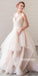 Elegant Popular SimpleTulle Evening Chic Cheap Long Prom Dresses, WG1103
