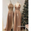 Mismatched A Line Wedding Party Long Prom Dresses, MD1103