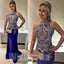 Royal Blue Mermaid Elegant Inexpensive Evening Long Prom Dresses, WG1079