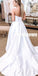 Sexy Sweetheart Split Side Simple Long Bridal Dresses WDH018