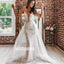 Sexy V-neck Spaghetti Strap Lace Long Bridal Dresses WDH021