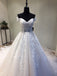 Off the Shoulder Tulle Applique Charming Long Affordable Bridal Wedding Dress, WG678