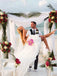 Sweetheart High Low Strapless Bridal Beach Wedding Dresses, STZ316