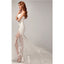 Chic Design One Shoulder Lace Top See Through Sexy Mermaid Lace Up Wedding Dresses, WD0143